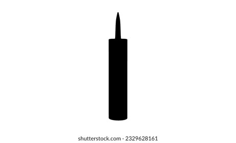 silicone container tube silhouette, high quality vector