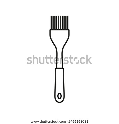 Silicone cooking brush icon. Vector. Line style.