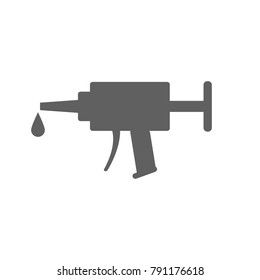 Silicone gun icon vector