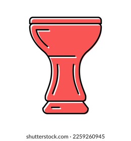 silicone hookah bowl color icon vector. silicone hookah bowl sign. isolated symbol illustration