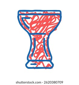 silicone hookah bowl doodle icon sketch vector. silicone hookah bowl sign. isolated symbol illustration