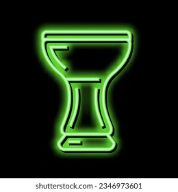 silicone hookah bowl neon light sign vector. silicone hookah bowl illustration