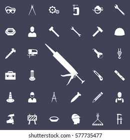 silicone icon. Construction icons universal set for web and mobile
