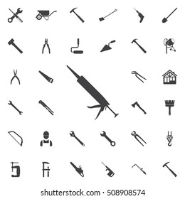 Silicone icon. construction, tools icons universal set for web and mobile