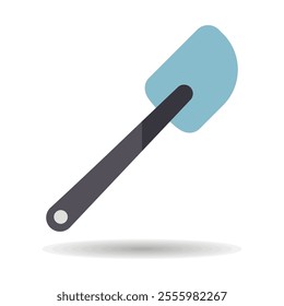 Silicone kitchen spatula vector isolated icon. Kitchen appliances. Graph symbol for cooking web site design, logo, app, UI