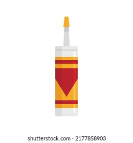 Silicone polyurethane foam icon. Flat illustration of silicone polyurethane foam vector icon isolated on white background