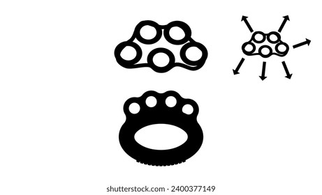 Silicone Rings Silicone Strength Trainer for Muscle Training