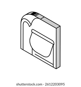 silicone rubber elastomer isometric icon vector. silicone rubber elastomer sign. isolated symbol illustration
