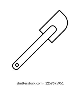 silicone scapula icon. Element of kitchen tools for mobile concept and web apps icon. Thin line icon for website design and development, app development