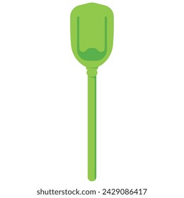 Silicone scraper with vector cartoon illustration isolated on a white background.