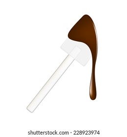 Silicone Spatula With Chocolate