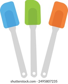 silicone spatula, illustration, bakery spatula