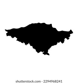 Mapa de la provincia de Silistra, provincia de Bulgaria. Ilustración vectorial.