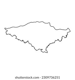Silistra Province map, province of Bulgaria. Vector illustration.