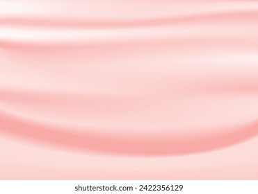 Silk background Design for product advertising for catalog. pink silk background. Pink fabric background. smooth texture vector. illustration EPS 10.