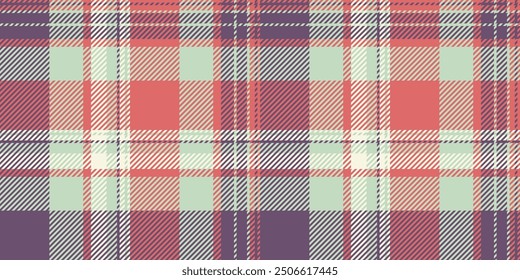 Silk background plaid vector, best check tartan textile. Apartment pattern fabric seamless texture in light and pastel colors palette.