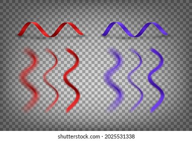 Silk bibbons with mesh blur effect eps10