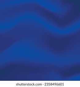 Silk blue background. Abstract vector pattern with copy space. Liquid wave texture, smooth drapery wallpaper. Wedding fabric, satin. Wavy design for banner, card, postcard, backdrop.