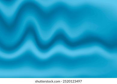 Fondo azul de seda. Patrón de Vector Abstractas con espacio de copia. Textura líquida de la onda, Fondo de pantalla liso de la cortina. Tela de Boda, satén. Diseño ondulado para el Anuncio, tarjeta, postal, telón de fondo.