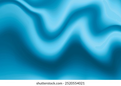 Fondo azul de seda. Patrón de Vector Abstractas con espacio de copia. Textura líquida de la onda, Fondo de pantalla liso de la cortina. Tela de Boda, satén. Diseño ondulado para el Anuncio, tarjeta, postal, telón de fondo.