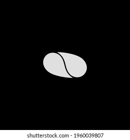 Silk cocoon flat icon. Simple style silk company poster background symbol. Logo design element. T-shirt printing. Vector for sticker.