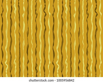 Silk curved stripes vertical lines vector shirt pattern. Thin intersecting and parallel bent lines, curve wavy ribbons clothing fabric.  Wavy stripes ripple silk fabric texture textile.