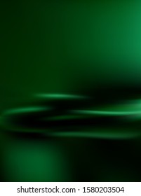 Silk emerald drape for Wallpaper. Green natural background with soft folds. Fresh green color.