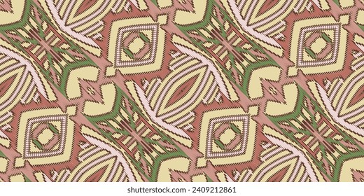 Silk fabric Patola sari Pattern Seamless Bandana print silk Motif embroidery, Ikat embroidery vector Design for Print tapestry floral kimono repeat pattern lacing spanish motif