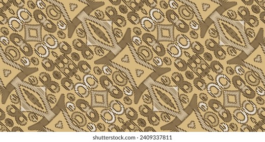 Tejido de seda Patola sari Pattern Seamless Mughal Architecture Motif bordy, Ikat embroidery vector Design for Print scandinavie patrón saree natividad étnica gitana patrón