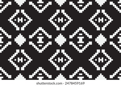 Silk fabric Patola sari Pattern Seamless Native American, Motif embroidery, Pixel Ikat embroidery vector Design for Print indigenous art aboriginal art pattern floral kurti mughal border