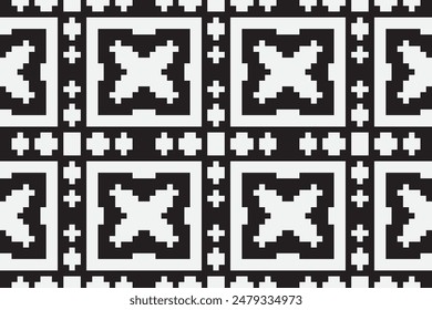 Silk fabric Patola sari Pattern Seamless Australian aboriginal pattern Motif embroidery, Pixel Ikat embroidery vector Design for Print Texture fabric saree sari carpet. kurta vector patola saree