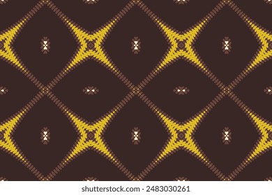 Tela de seda Patola sari Patrón patrón escandinavo sin fisuras bordado de motivo, Ikat bordado Vector Diseño para Imprimir patrón escandinavo sari nacimiento étnico gitano patrón