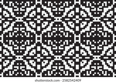 Silk fabric Patola sari Pattern Seamless Australian aboriginal pattern Motif embroidery, Pixel Ikat embroidery vector Design for Print jacquard slavic pattern folklore pattern kente arabesque