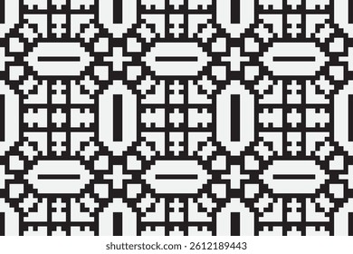 Silk fabric Patola sari Pattern Seamless Mughal architecture Motif embroidery, Pixel Ikat embroidery vector Design for Print indigenous art aboriginal art pattern floral kurti mughal border