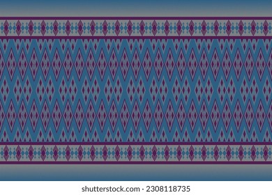 Silk fabric pattern for printing and weaving. Traditional weaving patterns  in Thailand. Woven fabric pattern for clothing.