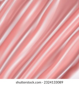Textura de tela de seda, rosa suave. Color rosa, rosa, rosa. Hermosa textura suave de seda rosa cruzada.