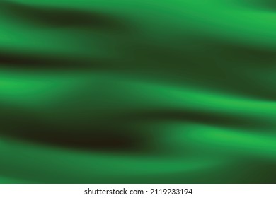 Fondo verde seda. Patrón vector abstracto con espacio de copia. Textura de ola líquida, papel tapizado de drenaje liso. Tela de casamiento, satén. Diseño ondulado para banner, tarjeta, postal, fondo.