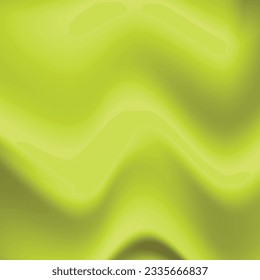 Silk  green background. Abstract vector pattern with copy space. Liquid wave texture, smooth drapery wallpaper. Wedding fabric, satin. Wavy design for banner, card, postcard, backdrop.