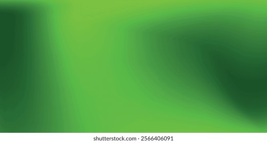 Silk green background. Abstract vector pattern with copy space. Liquid wave texture, smooth drapery wallpaper. Wedding fabric, satin. Wavy design for banner, card, postcard, backdrop.