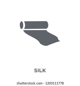 silk icon. silk design concept from  collection. Simple element vector illustration on white background.
