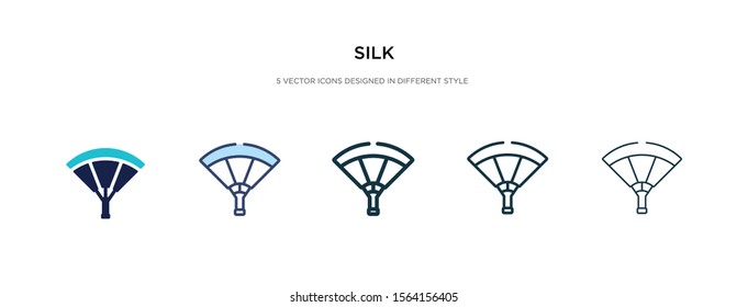 silk icon in different style vector illustration. two colored and black silk vector icons designed in filled, outline, line and stroke style can be used for web, mobile, ui