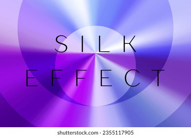 Silk Metallic Effekt blau violett Vektorkreis Rahmen Banner-Design.