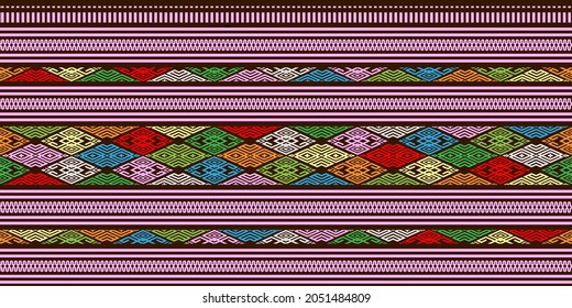 Silk pattern of ethnic cloth pattern