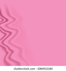Fondo rosado de seda. Patrón vector abstracto con espacio de copia. Textura de ola líquida, papel tapizado de drenaje liso. Tela de casamiento, satén. Diseño ondulado para banner, tarjeta, postal, fondo.