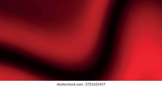 Silk red background. Abstract vector pattern with copy space. Liquid wave texture, smooth drapery wallpaper. Wedding fabric, satin. Wavy design for banner, card, postcard, backdrop.