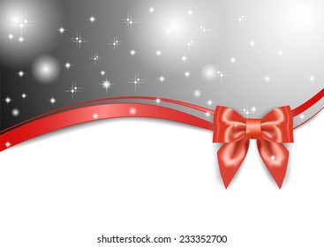 Silk ribbon with bow