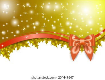 Silk ribbon with bow
