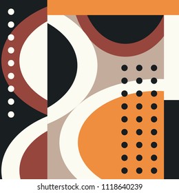 Silk scarf with circles shape design