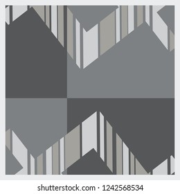 Silk scarf design on gray