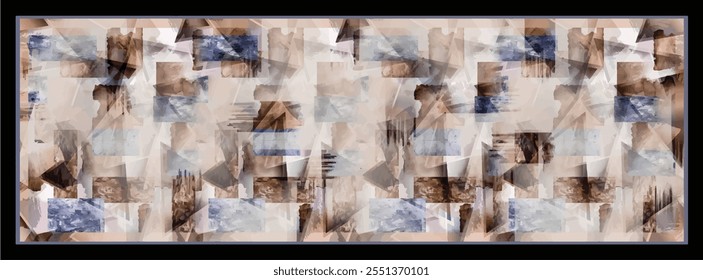 silk scarf design with seamless textile pattern